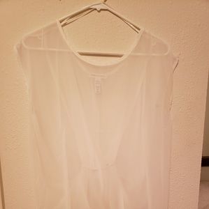 Sheer white tank